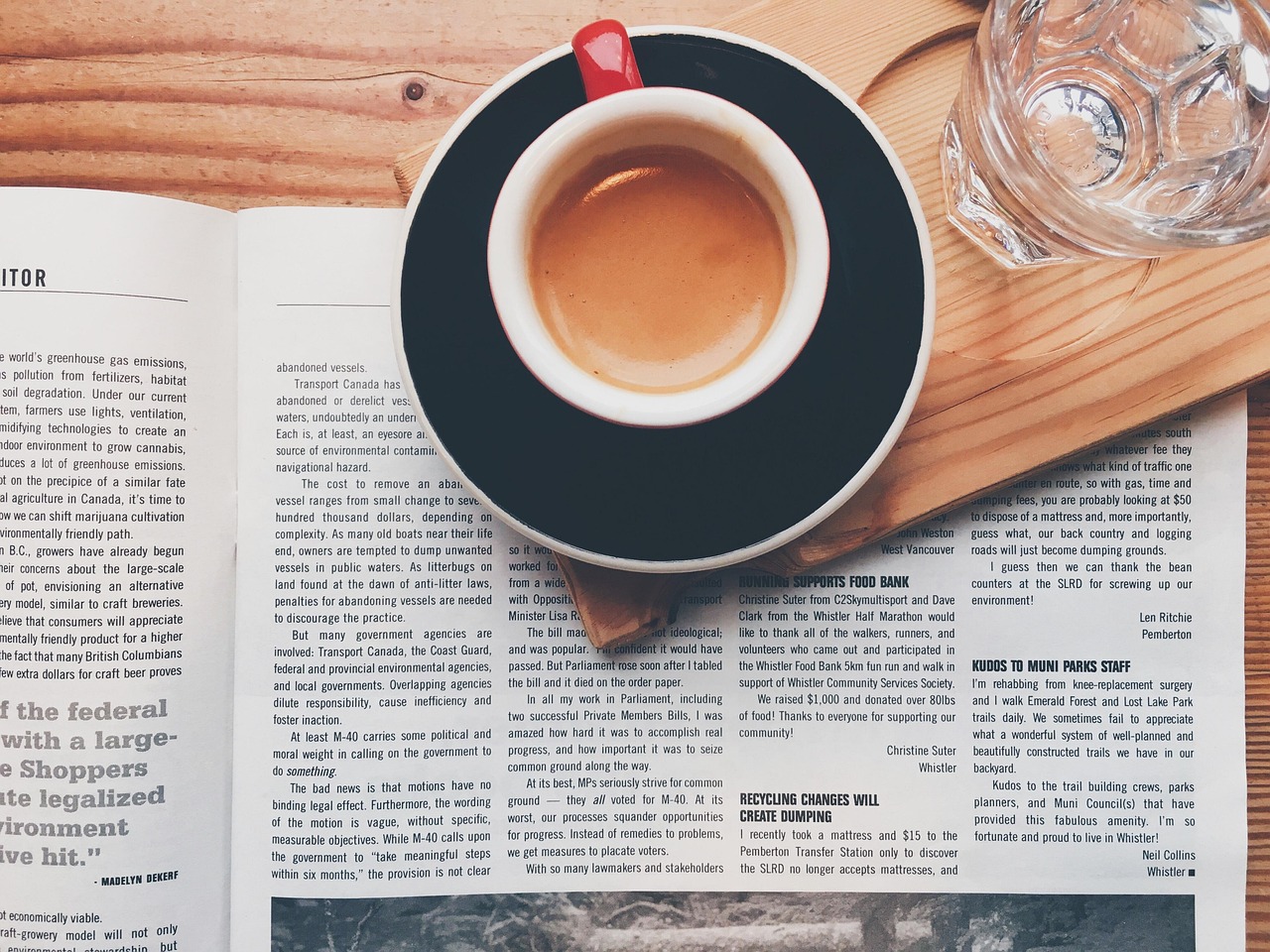 coffee cup drink glass magazine 1869772